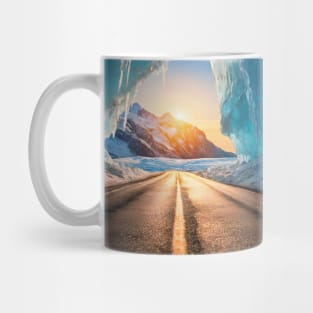 the ice tunnel road Mug